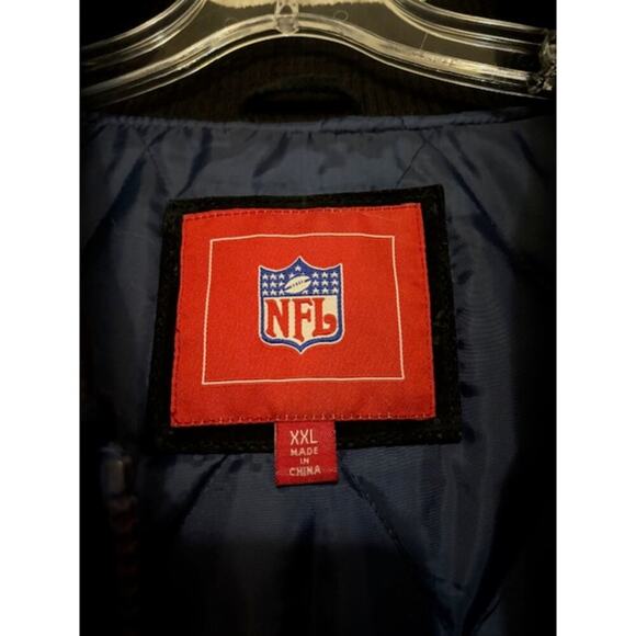 Vintage Tennessee Titans NFL Letterman Jacket Varsity Wool Suede Leather XXL - Picture 7 of 10